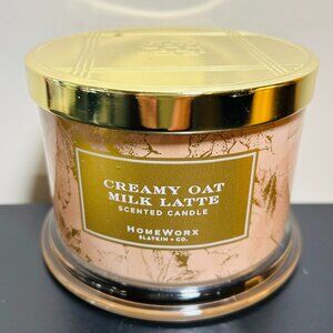 Homeworx by Slatkin Creamy Oat Latte 3-Wick Candle 14oz NEW